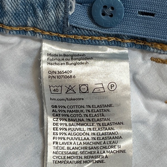 Girls H&M Comfort Stretch Flare Fit High Waist Jeans (10-12 Girls) - Picture 12 of 14